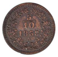 Ausztria 1858A 5/10kr Cu T:XF Austria 1858A 5/10 Kreuzer Cu C:XF Krause KM#2182