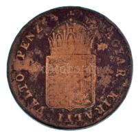 1848. 1kr Cu T:VF,F patina Adamo B1.1