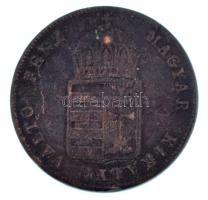 1848. 1kr Cu T:F patina, lyuk Adamo B1.1