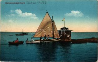 1916 Balatonalmádi-fürdő, csónakok (EK)