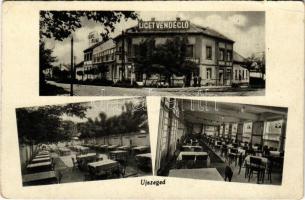 1944 Szeged, Újszeged; Liget vendéglő kert és belső (EK)