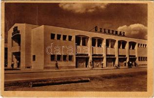 Dunaújváros, Dunapentele, Sztálinváros; Üzletház. Művészeti Alkotások (fa)