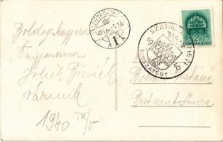 1940 Szatmárnémeti, Satu Mare; bevonulás, Horthy Miklós kormányzó, "Szatmárnémeti visszatért!&q...