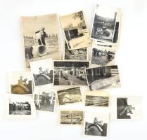 cca 1960, 18 darab mezőgazdasági témájú fotó, 13x8 cm alatt