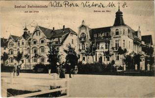 1923 Swinoujscie, Swinemünde; Auf der Düne, Schloss am Meer / villas (EB)