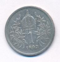 Ausztria 1893. 1K Ag "Ferenc József" T:F Austria 1893. 1 Corona "Franz Joseph" C:F Krause KM#2804