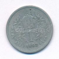 Ausztria 1893. 1K Ag "Ferenc József" T:F Austria 1893. 1 Corona "Franz Joseph" C:F Krause KM#2804