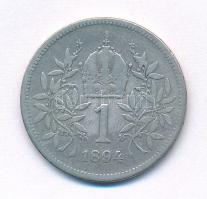 Ausztria 1894. 1K Ag "Ferenc József" T:F Austria 1894. 1 Corona "Franz Joseph" C:F Krause KM#2804