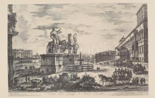 cca 1960-1990 Giovanni Battista Piranesi metszetei után, a XX. sz. második felében készült 22 db nyomat, papír, részben jelzett a nyomaton, 19x28 cm körüli méretekben.