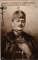 1916 IV. Károly Magyarország Apostoli királya koronázásának emlékére. Pietzner 6079. (fl)