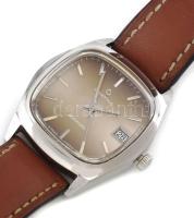 Certina Automatic férfi karóra, dátumkijelzéssel, bőr szíjjal, nem működik, 35x33 mm