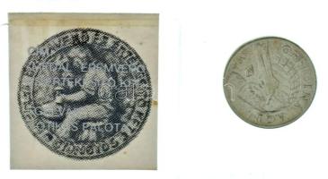 DN "Eger / Officina Agriae" jelzett Ag múzeumi zseton fóliatokban, tanúsítvánnyal. Szign.: VE (4.78g/0.835/20mm) T:XF