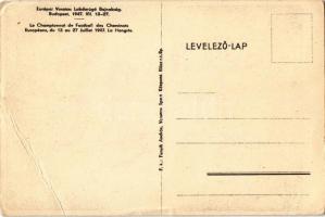 1947 Budapest, Európai Vasutas Labdarúgó Bajnokság. Vasutas Sport Központ. Klösz, foci / Football Ch...