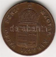 1848 1Kr Szabadságharc-veret T:2- verési ph