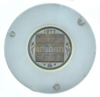1977. "ÁPV" kétoldalas, ezüstözött fém naptárérem kapszulában (24mm) T:PP