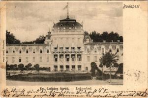 1899 (Vorläufer) Budapest II. Szent Lukács fürdő. Ganz Antal kiadása (EB)