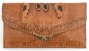 Kígyóbőr tárca, 13x24 cm