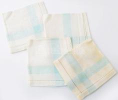 cca 1940, 4 darab monogramos textil szalvéta