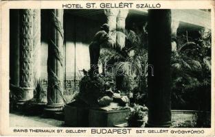 1928 Budapest XI. Szent Gellért gyógyfürdő és szálloda pálmacsarnoka, belső. R.J.E. r.-t. (EK)