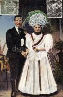 Hungarian wedding couple