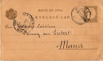 1899 (Vorläufer) Alsópél, Dolny Pial (Léva, Levice); Mária emlékmű Bercsényi Miklós idejéből a Hunya...