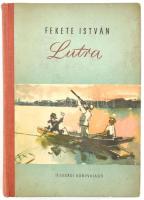 Fekete István: Lutra. Egy vidra regénye. Szilvássy Nándor rajzaival. Bp., 1955, Ifjúsági Könyvkiadó. Első kiadás. Kiadói illusztrált félvászon-kötés, kissé koszos borítóval, egyébként jó állapotban.