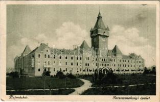 1927 Hajmáskér, Cs. és kir. tüzérségi lövőiskola, parancsnoksági épület. Rigler Sándor kiadása (EB)