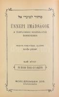 2 darab héber imádságos könyv, Ünnepi Imádságok, Imádságos könyv, sérült kötésben