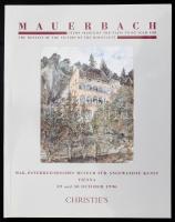 Christie's Mauerbach Benefit Sale. On Behalf of the Federation of Jewish Communities of Austria. Vienna, 1996, Christie's. Német nyelven. Kiadói papírkötés.