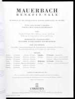 Christie's Mauerbach Benefit Sale. On Behalf of the Federation of Jewish Communities of Austria...