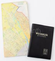 Magyarország autóstérképe 1987 + Budapest kihajtható térkép 1970