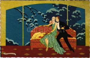 Italian art postcard. Ditta A. Guarneri 2413. s: G. Meschini