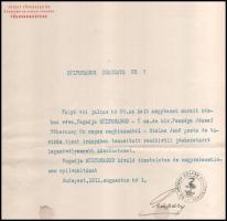 Gróf Szapáry József (1867-1927) József főherceg főudvarmesterének aláírt levele fejléces papíron.
