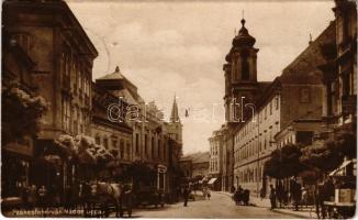 1929 Székesfehérvár, Nádor utca, Takarékpénztár és kereskedelmi bank. Horváthné és Rónainé kiadása (fl)