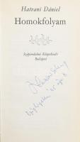 Hatvani Dániel: Homokfolyam. ALÁÍRT! Bp.,1984., Szépirodalmi. Kartonált papírkötés, javított gerinccel, volt könyvtári példány.