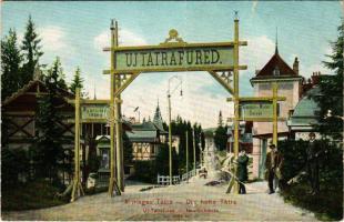 Újtátrafüred, Neu-Schmecks, Novy Smokovec (Magas-Tátra, Vysoké Tatry); Nyári és téli idény / villas (szakadások / tears)