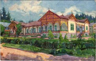 Bártfafürdő, Bardejovské Kúpele, Bardiov, Bardejov; Augustineum Kassaegyházmegyei papi üdülő otthon / priest's vacation home