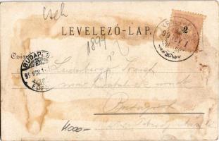 1899 (Vorläufer) Ruttka, Vrútky; Suttói vízesés. Moskóczi Ferencné kiadása / waterfall (fl)