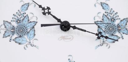 Herendi Apponyi fantázia mintás falióra. Kézzel festett, jelzett, hibátlan d:28 cm, eredeti dobozába...