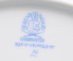 Herendi Apponyi fantázia mintás falióra. Kézzel festett, jelzett, hibátlan d:28 cm, eredeti dobozába...