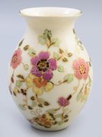Zsolnay pillangó mintás váza. Kézzel festett, jelzett, hibátlan 13 cm