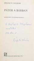 Pálfalvi Nándor: Páter a bárban. Kisregény és három novella. DEDIKÁLT! Bp., 1970, Kozmosz. Kiadói pa...