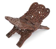 Indiai faragott fa állvány, összecsukható m: 32 cm