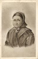Mária Hruz, mother of Sándor Petőfi (wet damage)
