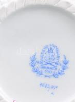 Herendi Apponyi purpur mintás kínáló, jelzett, hibátlan, d: 12 cm