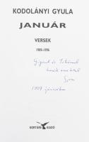 Kodolányi Gyula: Január. Versek. 1989-1996. DEDIKÁLT! Bp., 1997, Kortárs. Kiadói papírkötés