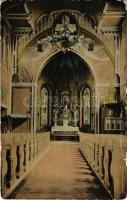 Aszód, Magy. kir. javító intézet templomának belseje. Huszerl Sándor és fia kiadása (kis szakadás / small tear)