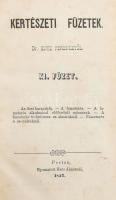Entz Ferenc: Kertészeti füzetek. XI-XV. füzet. Pest, 1857-1859, Herz János, 2+128;+2+127;+2+118;+2+164;+2+103 p. Korabeli félbőr-kötésben, kopott borítóval, sérült gerinccel, néhány kissé foltos lappal.