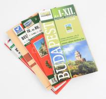 8 db Budapest kerület/városrész térkép