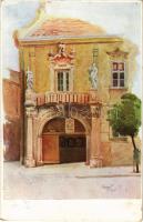 1939 Székesfehérvár, Városház főbejárata. Horánszky Viktor rt. s: Márton J.